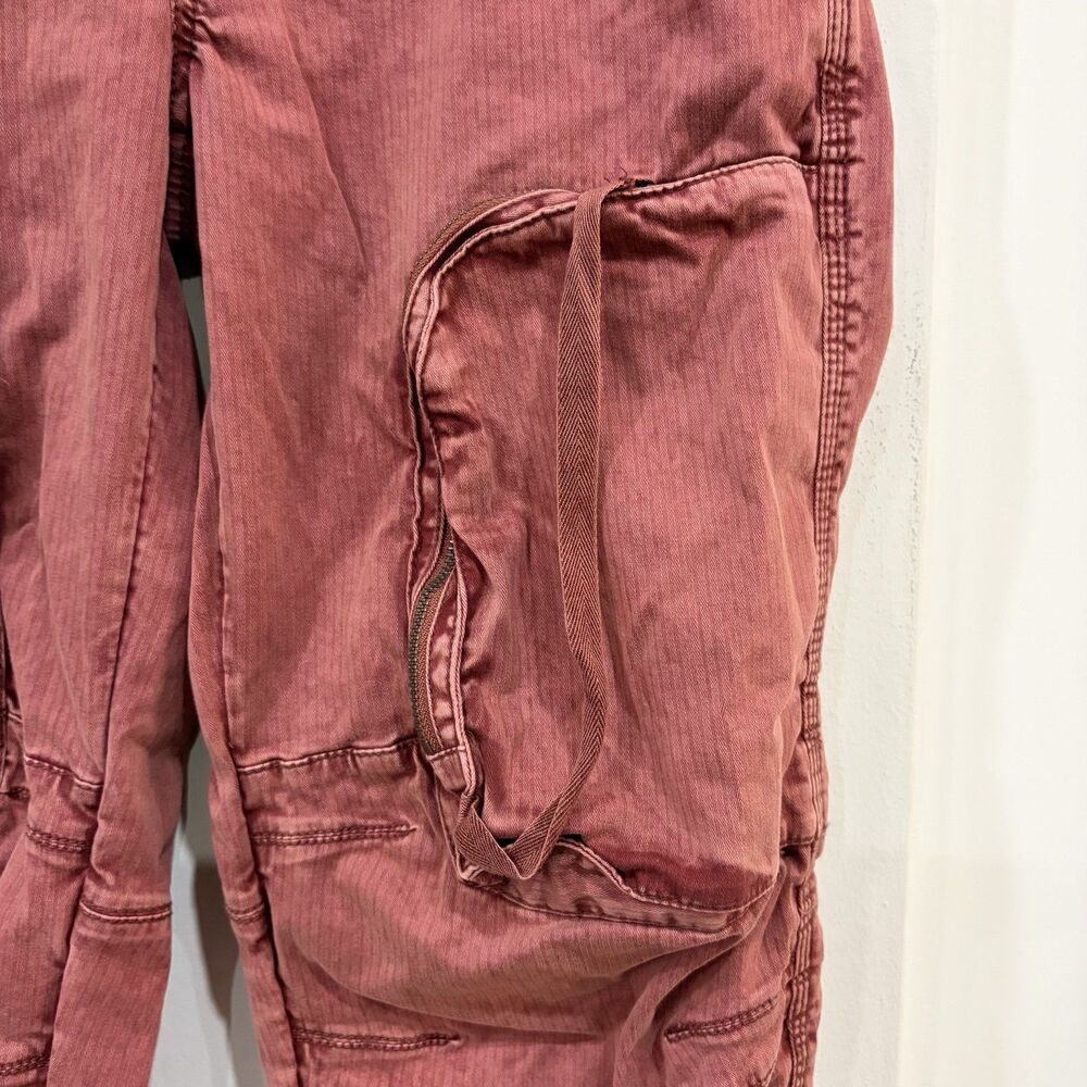 Free People We The Free Red Marx Cargo Pants Utility Size XS - Picture 3 of 10